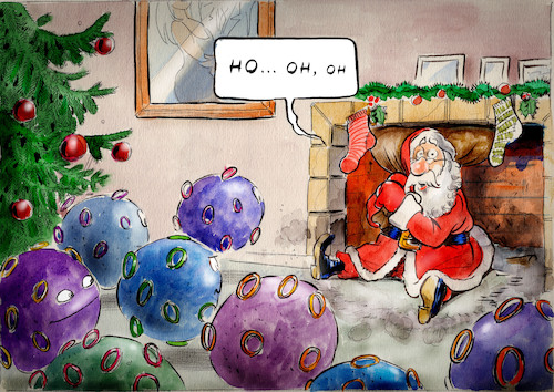 Cartoon: Weihnachten 2021 (medium) by Paolo Calleri tagged welt,pandemie,corona,virus,mutanten,variante,delta,beta,omikron,welle,neuinfektionen,gesundheit,impfungen,impfquote,medizin,intensivstationen,wissenschaft,gesellschaft,arbeit,soziales,finanzen,karikatur,cartoon,paolo,calleri,welt,pandemie,corona,virus,mutanten,variante,delta,beta,omikron,welle,neuinfektionen,gesundheit,impfungen,impfquote,medizin,intensivstationen,wissenschaft,gesellschaft,arbeit,soziales,finanzen,karikatur,cartoon,paolo,calleri