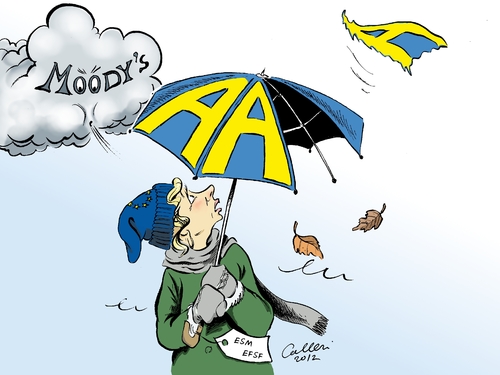 Cartoon: Wie weggeblasen (medium) by Paolo Calleri tagged ratingagentur,moodys,rettungsschirm,euro,esm,efsf,aaa,aa1,absenkung,abstufung,frankreich,wachstumsaussichten,eurozone,euroländer,schuldenkrise,europa,ratingagentur,moodys,rettungsschirm,euro,esm,efsf,aaa,aa1,absenkung,abstufung,frankreich,wachstumsaussichten,eurozone,euroländer,schuldenkrise,europa