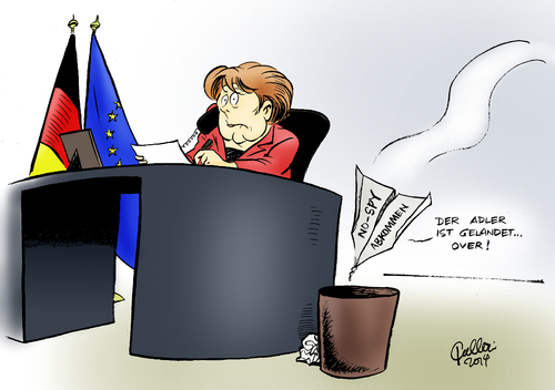 Cartoon: Wurfsendung (medium) by Paolo Calleri tagged usa,deutschland,nsa,bnd,geheimdienste,spähaffäre,bundeskanzlerin,angela,merkel,handy,no,spy,abkommen,gespräche,telekommunikation,internet,spionageverzicht,karikatur,cartoon,paolo,calleri,usa,deutschland,nsa,bnd,geheimdienste,spähaffäre,bundeskanzlerin,angela,merkel,handy,no,spy,abkommen,gespräche,telekommunikation,internet,spionageverzicht,karikatur,cartoon,paolo,calleri