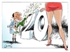 Cartoon: Buon Anno! (small) by Paolo Calleri tagged neujahr,2011,silvio,berlusconi,italien,bunga
