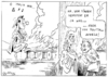 Cartoon: Burning Rome (small) by Paolo Calleri tagged italien,rom,ministerpraesident,silvio,berlusconi,misstrauensvotum,abgeordnetenkammer,senat,ausschreitungen,eskalation,autonome