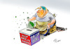 Cartoon: Feilbieter (small) by Paolo Calleri tagged usa,us,welt,corona,coronavirus,virus,infektionen,tote,arbeit,soziales,gesundheit,gesundheitswesen,lockdown,bundesstaaten,republikaner,demokraten,karikatur,cartoon,paolo,calleri