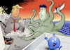 Cartoon: Feuer und Zorn (small) by Paolo Calleri tagged usa,praesident,donald,trump,nordkorea,kim,jong,un,bedrohung,drohung,raketentests,atomraketen,konflikt,feuer,zorn,karikatur,cartoon,paolo,calleri