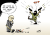 Cartoon: Kontrollverlust (small) by Paolo Calleri tagged ukraine,russland,westen,flug,mh17,malaysisch,prorussisch,separatisten,ostukraine,abschuss,raketensystem,buk,karikatur,cartoon,paolo,calleri