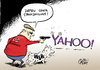 Cartoon: Yahoo (small) by Paolo Calleri tagged usa,nsa,behoerden,regierung,suchmaschinen,internet,konzern,yahoo,daten,spaehaffaere,spionage,geheimdienste,prism,privatsphaere,strafen,strafzahlung,karikatur,cartoon,paolo,calleri