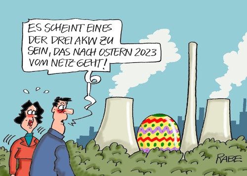 Cartoon: Abschaltgeeiere (medium) by RABE tagged gas,gassparen,gasnotstand,gasgeben,sanktionen,gasspeicher,gasheizung,rabe,ralf,böhme,cartoon,karikatur,pressezeichnung,farbcartoon,tagescartoon,robert,habeck,putin,ukrainekrieg,wumms,doppelwumms,energie,umwelt,klima,akw,atomkraftwerke,laufzeit,verlängerung,laufzeitverlängerung,bundestag,beschluß,mitte,april,ostern,osterei,kuppel,brennstäbe,grüne,gas,gassparen,gasnotstand,gasgeben,sanktionen,gasspeicher,gasheizung,rabe,ralf,böhme,cartoon,karikatur,pressezeichnung,farbcartoon,tagescartoon,robert,habeck,putin,ukrainekrieg,wumms,doppelwumms,energie,umwelt,klima,akw,atomkraftwerke,laufzeit,verlängerung,laufzeitverlängerung,bundestag,beschluß,mitte,april,ostern,osterei,kuppel,brennstäbe,grüne