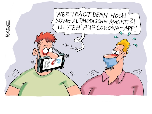 App durch die Mitte