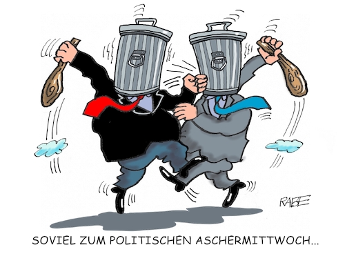 Aschermittwoch in der Tonne