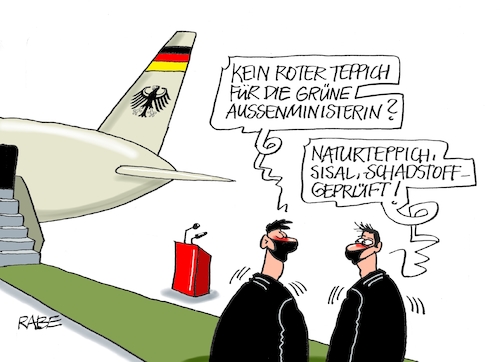 Cartoon: Auf den Teppich bleiben (medium) by RABE tagged ampel,ampelkoalition,koalitionsvertrag,fdp,spd,grüne,rabe,ralf,böhme,cartoon,karikatur,pressezeichnung,farbcartoon,tagescartoon,lupe,vergrößerung,lösungen,lösungsvorschläge,corona,teppich,rot,aussenministerin,flugzeug,annalena,baerbock,sisal,schadstoffe,ampel,ampelkoalition,koalitionsvertrag,fdp,spd,grüne,rabe,ralf,böhme,cartoon,karikatur,pressezeichnung,farbcartoon,tagescartoon,lupe,vergrößerung,lösungen,lösungsvorschläge,corona,teppich,rot,aussenministerin,flugzeug,annalena,baerbock,sisal,schadstoffe