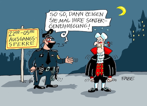 Cartoon: Ausgangssperriges (medium) by RABE tagged corona,bundländerkonferenz,merkel,kanzleramt,lockerungen,stufenplan,öffnungen,lockdown,shutdown,baumärkte,impfdosen,rki,fallzahlen,inzidenzwert,spahn,impfzentren,impfreihenfolge,notbremse,ausgangssperre,nachts,schloss,blutsauger,graf,dracula,sondergenehmigung,corona,bundländerkonferenz,merkel,kanzleramt,lockerungen,stufenplan,öffnungen,lockdown,shutdown,baumärkte,impfdosen,rki,fallzahlen,inzidenzwert,spahn,impfzentren,impfreihenfolge,notbremse,ausgangssperre,nachts,schloss,blutsauger,graf,dracula,sondergenehmigung