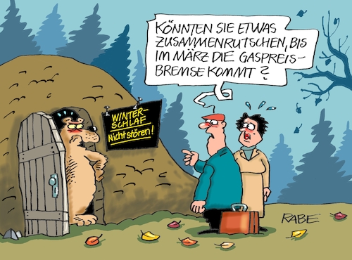 Cartoon: Bärenstübchen (medium) by RABE tagged gas,gassparen,gasnotstand,gasgeben,sanktionen,gasspeicher,gasheizung,rabe,ralf,böhme,cartoon,karikatur,pressezeichnung,farbcartoon,tagescartoon,robert,habeck,putin,ukrainekrieg,gaspreisbremse,entlastungspaket,märz,bär,winterschlaf,winterruhe,bärenhöhle,gas,gassparen,gasnotstand,gasgeben,sanktionen,gasspeicher,gasheizung,rabe,ralf,böhme,cartoon,karikatur,pressezeichnung,farbcartoon,tagescartoon,robert,habeck,putin,ukrainekrieg,gaspreisbremse,entlastungspaket,märz,bär,winterschlaf,winterruhe,bärenhöhle