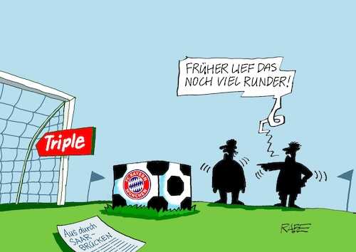 Cartoon: Bayern Fußball (medium) by RABE tagged fussball,wm,klimafreundlich,klimaneutral,kontinente,ball,fußball,spieler,druck,fifa,katar,winter,weltmeisterschaft,winterweltmeisterschaft,fc,bayern,münchen,triple,aus,saarbrücken,rauswurf,tor,würfel,sport,fussballer,fussball,wm,klimafreundlich,klimaneutral,kontinente,ball,fußball,spieler,druck,fifa,katar,winter,weltmeisterschaft,winterweltmeisterschaft,fc,bayern,münchen,triple,aus,saarbrücken,rauswurf,tor,würfel,sport,fussballer