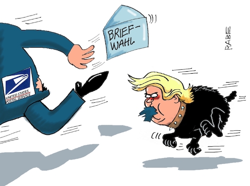 Cartoon: Bissiger Hund (medium) by RABE tagged trump,usa,president,bolton,literatur,bücher,rabe,ralf,böhme,cartoon,karikatur,pressezeichnung,farbcartoon,tagescartoon,enthüllung,enthüllungsroman,enthüllungsbücher,brief,briefwahl,post,hund,bissig,verspätung,fehler,präsidentenwahl,november,harris,trump,usa,president,bolton,literatur,bücher,rabe,ralf,böhme,cartoon,karikatur,pressezeichnung,farbcartoon,tagescartoon,enthüllung,enthüllungsroman,enthüllungsbücher,brief,briefwahl,post,hund,bissig,verspätung,fehler,präsidentenwahl,november,harris