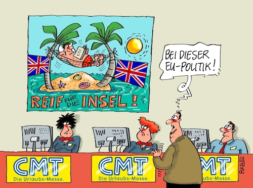 Cartoon: Brexit Insel (medium) by RABE tagged brexit,eu,insel,may,britten,austritt,rabe,ralf,böhme,cartoon,karikatur,pressezeichnung,farbcartoon,tagescartoon,messe,tourismusmesse,besucher,urlaub,brexit,eu,insel,may,britten,austritt,rabe,ralf,böhme,cartoon,karikatur,pressezeichnung,farbcartoon,tagescartoon,messe,tourismusmesse,besucher,urlaub