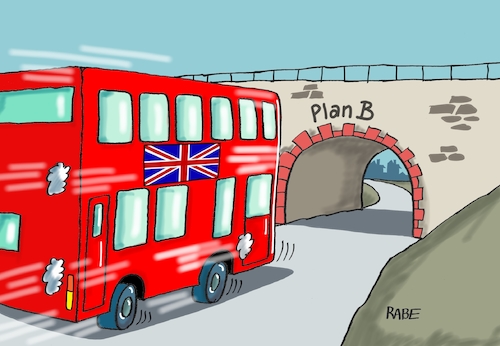 Cartoon: Brexit Szenario II (medium) by RABE tagged brexit,eu,insel,may,britten,austritt,rabe,ralf,böhme,cartoon,karikatur,pressezeichnung,farbcartoon,tagescartoon,bauhaus,baukasten,bauklötzer,plan,referendum,februar,bus,doppeldecker,brücke,crash,brexit,eu,insel,may,britten,austritt,rabe,ralf,böhme,cartoon,karikatur,pressezeichnung,farbcartoon,tagescartoon,bauhaus,baukasten,bauklötzer,plan,referendum,februar,bus,doppeldecker,brücke,crash