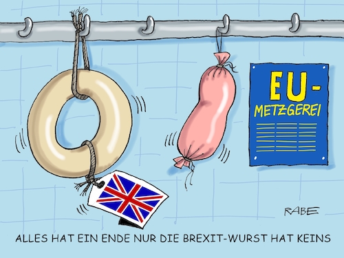 Cartoon: Brexitverlängerung (medium) by RABE tagged brexit,eu,insel,may,britten,austritt,rabe,ralf,böhme,cartoon,karikatur,pressezeichnung,farbcartoon,tagescartoon,bauhaus,baukasten,bauklötzer,plan,referendum,februar,irre,irrsinn,wurst,metzgerei,ende,brexit,eu,insel,may,britten,austritt,rabe,ralf,böhme,cartoon,karikatur,pressezeichnung,farbcartoon,tagescartoon,bauhaus,baukasten,bauklötzer,plan,referendum,februar,irre,irrsinn,wurst,metzgerei,ende