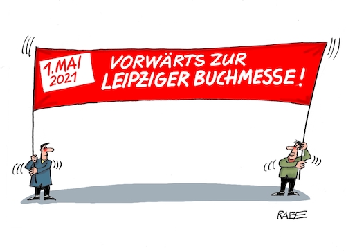 Cartoon: Buchmesse (medium) by RABE tagged virus,corona,pandemie,coronakrise,rabe,ralf,böhme,cartoon,karikatur,pressezeichnung,farbcartoon,tagescartoon,viren,virenschutz,mundschutz,desinfektion,föderal,föderalismus,ländersache,leipzig,messe,buchmesse,bücher,frankfurt,mai,transparent,maifeier,maidemo,virus,corona,pandemie,coronakrise,rabe,ralf,böhme,cartoon,karikatur,pressezeichnung,farbcartoon,tagescartoon,viren,virenschutz,mundschutz,desinfektion,föderal,föderalismus,ländersache,leipzig,messe,buchmesse,bücher,frankfurt,mai,transparent,maifeier,maidemo