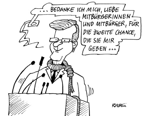 Cartoon: Chance (medium) by RABE tagged wulff,bundespräsident,chance,staatsoberhaupt,cdu,affäre,kredit,kreditvergabe,privatgkredit,geerkens,pressefreiheit,handy,diekmann,bild,bildzeitung,transparenz,schlinge,galgen,wulff,bundespräsident,staatsoberhaupt,cdu,affäre,kredit,kreditvergabe,privatgkredit,geerkens,pressefreiheit,handy,diekmann,bildzeitung,transparenz,bild