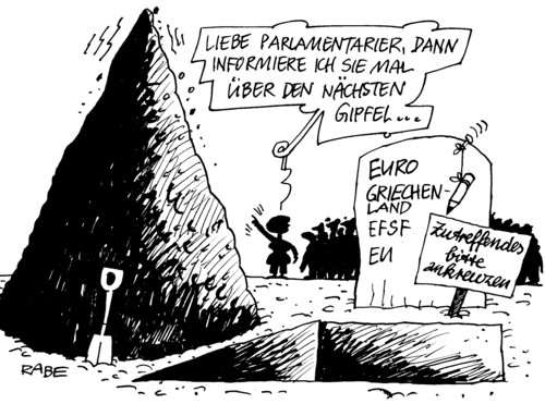 Cartoon: Das ist der Gipfel ! (medium) by RABE tagged gipfel,krisengipfel,eurogipfel,eu,euro,krise,rettungsschirm,schuldenkrise,kanzlerin,merkel,cdu,brüssel,währungsunion,sparen,lösung,abgeordnete,parlamantarier,bundesregierung,sarkozy,frankreich,efsf,friedhof,grab,grabstein,totengräber,erde,begräbnis,leiche,gottesacker,gipfel,krisengipfel,eurogipfel,eu,euro,krise,rettungsschirm,schuldenkrise,kanzlerin