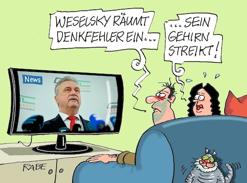 Cartoon: Denkfehler (medium) by RABE tagged bahn,db,bahnkunden,fahrpreis,fahrpreiserhöhung,rabe,ralf,böhme,cartoon,karikatur,pressezeichnung,farbcartoon,tagescartoon,schnellzug,bahnticket,schlusslicht,passagiere,bahnreisende,puffer,denkfehler,weselsky,gdl,lokführer,bahnstreik,tv,ehepaar,news,nachrichten,lokführerstreik,bahn,db,bahnkunden,fahrpreis,fahrpreiserhöhung,rabe,ralf,böhme,cartoon,karikatur,pressezeichnung,farbcartoon,tagescartoon,schnellzug,bahnticket,schlusslicht,passagiere,bahnreisende,puffer,denkfehler,weselsky,gdl,lokführer,bahnstreik,tv,ehepaar,news,nachrichten,lokführerstreik