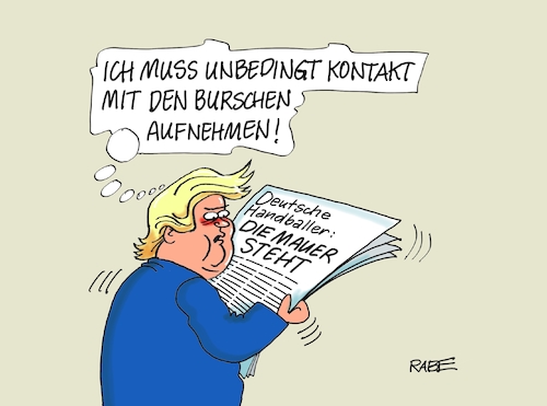 Cartoon: Deutsche Handballer (medium) by RABE tagged trump,präsident,weisses,haus,washington,toilette,klo,klodeckel,sanierung,erneuerung,oval,office,rabe,ralf,böhme,cartoon,karikatur,pressezeichnung,farbcartoon,tagescartoon,welt,weltkugel,mauer,migranten,mexiko,grenze,shotdown,republikaner,handball,handballer,deutschland,weltmeisterschaft,maurer,trump,präsident,weisses,haus,washington,toilette,klo,klodeckel,sanierung,erneuerung,oval,office,rabe,ralf,böhme,cartoon,karikatur,pressezeichnung,farbcartoon,tagescartoon,welt,weltkugel,mauer,migranten,mexiko,grenze,shotdown,republikaner,handball,handballer,deutschland,weltmeisterschaft,maurer