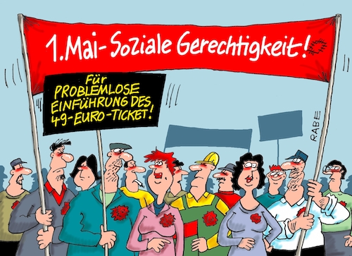 Cartoon: Deutschlandticket (medium) by RABE tagged verkehrswende,deutsche,bahn,bahnsteig,reisende,lautsprecher,rabe,ralf,böhme,cartoon,karikatur,pressezeichnung,farbcartoon,tagescartoon,ticket,deutschlandticket,neunundvierzig,euro,einführung,probleme,anträge,stau,verspätung,ansturm,mai,maifeiertag,kampftag,transparente,verkehrswende,deutsche,bahn,bahnsteig,reisende,lautsprecher,rabe,ralf,böhme,cartoon,karikatur,pressezeichnung,farbcartoon,tagescartoon,ticket,deutschlandticket,neunundvierzig,euro,einführung,probleme,anträge,stau,verspätung,ansturm,mai,maifeiertag,kampftag,transparente