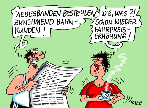 Cartoon: Diebesbanden (medium) by RABE tagged dieb,diebesbanden,osteuropa,mafia,bahn,bahnhöfe,sicherheit,rabe,ralf,böhme,cartoon,farbcartoon,pressezeichnung,tagescartoon,fahrpreis,fahrpreiserhöhung,bahnreisende,bahnkunden,dieb,diebesbanden,osteuropa,mafia,bahn,bahnhöfe,sicherheit,rabe,ralf,böhme,cartoon,farbcartoon,pressezeichnung,tagescartoon,fahrpreis,fahrpreiserhöhung,bahnreisende,bahnkunden