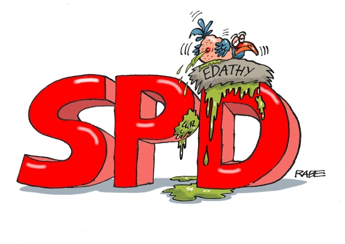 Cartoon: Edathy (medium) by RABE tagged edathy,spd,auschluss,parteiausschluss,kinderpornographie,pornos,pädophil,freispruch,mitglied,rabe,ralf,böhme,cartoon,karikatur,pressezeichnung,farbcartoon,tagescartoon,nest,vogel,beschmutzunf,vogelscheisse,beschissen,schaden,erscheinungsbild,edathy,spd,auschluss,parteiausschluss,kinderpornographie,pornos,pädophil,freispruch,mitglied,rabe,ralf,böhme,cartoon,karikatur,pressezeichnung,farbcartoon,tagescartoon,nest,vogel,beschmutzunf,vogelscheisse,beschissen,schaden,erscheinungsbild