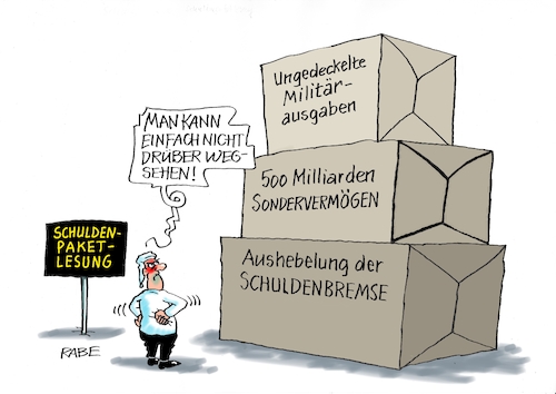 Cartoon: Einfach hinwegsehen (medium) by RABE tagged ampel,ampelregierung,rot,grün,gelb,fdp,spd,grüne,rabe,ralf,böhme,cartoon,karikatur,pressezeichnung,farbcartoon,tagescartoon,inflation,einkommen,rente,rentenpaket,bruch,streit,neuwahlen,ampelstreit,michel,paket,schulden,schuldenpaket,schuldenpaketlesung,sondersitzung,sondervermögen,schuldenbremse,lokerung,aussetzung,kredit,militärkredit,kisten,karton,ampel,ampelregierung,rot,grün,gelb,fdp,spd,grüne,rabe,ralf,böhme,cartoon,karikatur,pressezeichnung,farbcartoon,tagescartoon,inflation,einkommen,rente,rentenpaket,bruch,streit,neuwahlen,ampelstreit,michel,paket,schulden,schuldenpaket,schuldenpaketlesung,sondersitzung,sondervermögen,schuldenbremse,lokerung,aussetzung,kredit,militärkredit,kisten,karton