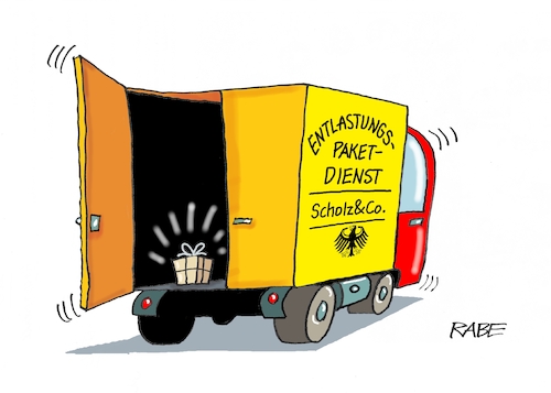 Cartoon: Entlastung (medium) by RABE tagged gas,gassparen,gasnotstand,gasgeben,sanktionen,gasspeicher,gasheizung,rabe,ralf,böhme,cartoon,karikatur,pressezeichnung,farbcartoon,tagescartoon,robert,habeck,putin,ukrainekrieg,entlastung,entlastungspaket,entlastungspaketchen,entlastungspaketdienst,scholz,paketdienst,paketauto,pakete,gas,gassparen,gasnotstand,gasgeben,sanktionen,gasspeicher,gasheizung,rabe,ralf,böhme,cartoon,karikatur,pressezeichnung,farbcartoon,tagescartoon,robert,habeck,putin,ukrainekrieg,entlastung,entlastungspaket,entlastungspaketchen,entlastungspaketdienst,scholz,paketdienst,paketauto,pakete