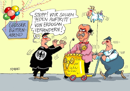 Erdogan in der Bütt