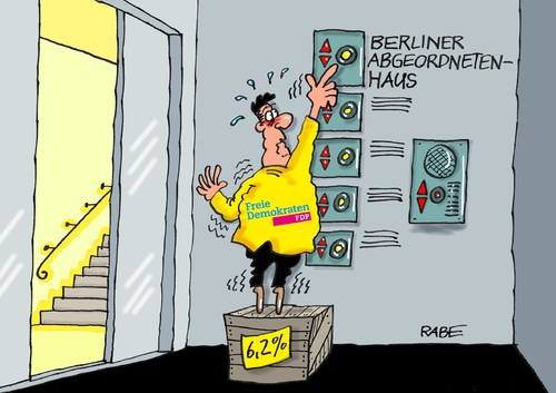 Cartoon: Es geht aufwärts (medium) by RABE tagged berlin,abgeordnetenhaus,senat,senatswahl,fdp,fahrstuhl,merkel,wahldebakel,rabe,ralf,böhme,cartoon,karikatur,pressezeichnung,farbcartoon,tagescartoon,kist,aufzug,einzug,flüchtlingskrise,rot,grün,berlin,abgeordnetenhaus,senat,senatswahl,fdp,fahrstuhl,merkel,wahldebakel,rabe,ralf,böhme,cartoon,karikatur,pressezeichnung,farbcartoon,tagescartoon,kist,aufzug,einzug,flüchtlingskrise,rot,grün