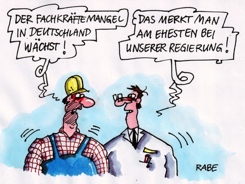 Cartoon: Fachkräftemangel (medium) by RABE tagged fachkräftemangel,regierung,facharbeiter,arbeiter,angestellte,schule,ausbildung,deutschland,lehrstellenmangel,bildungssystem,fachkräftemangel,regierung,facharbeiter,arbeiter,angestellte,schule,ausbildung,deutschland,lehrstellenmangel,bildungssystem,bildung,job,arbeit,beruf