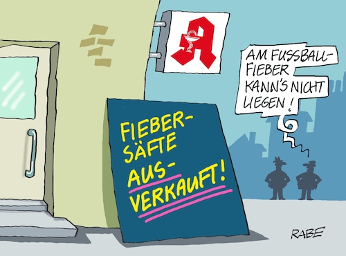 Cartoon: Fieberkurviges (medium) by RABE tagged grippe,erkältung,grippewelle,erkältungswelle,infektion,infektionsgeschehen,krankenstand,rabe,ralf,böhme,cartoon,karikatur,pressezeichnung,tagescartoon,apotheke,engpass,ausverkauf,fussball,fussballfieber,wm,katar,fussballweltmeisterschaft,fiebersaft,fieberzäpfchen,grippe,erkältung,grippewelle,erkältungswelle,infektion,infektionsgeschehen,krankenstand,rabe,ralf,böhme,cartoon,karikatur,pressezeichnung,tagescartoon,apotheke,engpass,ausverkauf,fussball,fussballfieber,wm,katar,fussballweltmeisterschaft,fiebersaft,fieberzäpfchen