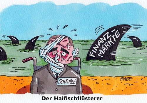 Cartoon: Finanzmärkte (medium) by RABE tagged finanzmärkte,finanzminister,schäuble,eu,cdu,euro,eurokrise,zypern,rettungspaket,rabe,ralf,böhme,cartoon,karikatur,finanzchefs,brüssel,kontrolle,hai,haifisch,meer,flüsterer,haiflüsterer,haifischflossen,finanzmärkte,finanzminister,schäuble,eu,cdu,euro,eurokrise,zypern,rettungspaket,rabe,ralf,böhme,cartoon,karikatur,finanzchefs,brüssel,kontrolle,hai,haifisch,meer,flüsterer,haiflüsterer,haifischflossen