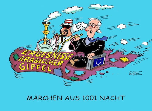 Cartoon: Flickenteppich (medium) by RABE tagged eu,brüssel,juncker,merkel,may,ägypten,sham,el,sheihk,arabische,liga,arabien,saudis,rabe,ralf,böhme,cartoon,karikatur,pressezeichnung,farbcartoon,tagescartoon,märchen,tausendundeins,nacht,orient,teppich,flickenteppich,scheich,wasserpfeife,fetzen,ergebnisse,eu,brüssel,juncker,merkel,may,ägypten,sham,el,sheihk,arabische,liga,arabien,saudis,rabe,ralf,böhme,cartoon,karikatur,pressezeichnung,farbcartoon,tagescartoon,märchen,tausendundeins,nacht,orient,teppich,flickenteppich,scheich,wasserpfeife,fetzen,ergebnisse