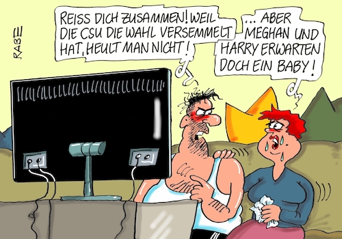 Cartoon: Freudentränen (medium) by RABE tagged markus,söder,csu,bayern,münchen,landesvorsitzender,horst,seehofer,merkel,cdu,union,streit,unionstreit,asylstreit,ultimatum,grenze,zurückweisung,flüchtlinge,grenzkontrollen,bayernwahl,landtagswahl,wahlschlappe,regierungsbildung,koalitionspartner,grüne,freie,wähler,meghan,makle,harry,baby,schwanger,kind,tränen,freudentränen,london,royals,königshaus,queen,empire,markus,söder,csu,bayern,münchen,landesvorsitzender,horst,seehofer,merkel,cdu,union,streit,unionstreit,asylstreit,ultimatum,grenze,zurückweisung,flüchtlinge,grenzkontrollen,bayernwahl,landtagswahl,wahlschlappe,regierungsbildung,koalitionspartner,grüne,freie,wähler,meghan,makle,harry,baby,schwanger,kind,tränen,freudentränen,london,royals,königshaus,queen,empire