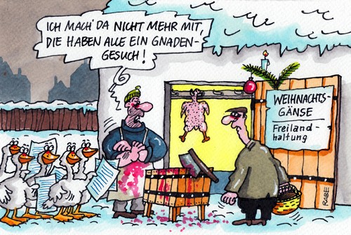 Ganz Gans Von Rabe Politik Cartoon Toonpool