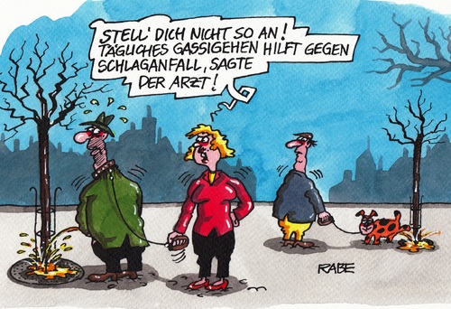 Cartoon: Gassigeher (medium) by RABE tagged gassigehen,gassigeher,hund,geschäft,pinkelpause,hundehalter,rabe,ralf,böhme,cartoon,karikatur,pressezeichnung,hundeführer,baum,arzt,gesundheit,fitness,schlaganfall,herzinfarkt,dackel,pudel,spitz,halsband,hundeleine,hundehaufen,gassigehen,gassigeher,hund,geschäft,pinkelpause,hundehalter,rabe,ralf,böhme,cartoon,karikatur,pressezeichnung,hundeführer,baum,arzt,gesundheit,fitness,schlaganfall,herzinfarkt,dackel,pudel,spitz,halsband,hundeleine,hundehaufen