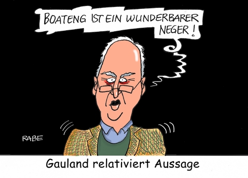 Cartoon: Gauland nochmal (medium) by RABE tagged gauland,afd,boateng,fußball,nachbarn,beleidigung,rabe,ralf,böhme,cartoon,karikatur,pressezeichnung,farbcartoon,tagescartoon,relativierung,neger,roberto,blanco,innenminister,schmidt,csu,bayern,gauland,afd,boateng,fußball,nachbarn,beleidigung,rabe,ralf,böhme,cartoon,karikatur,pressezeichnung,farbcartoon,tagescartoon,relativierung,neger,roberto,blanco,innenminister,schmidt,csu,bayern