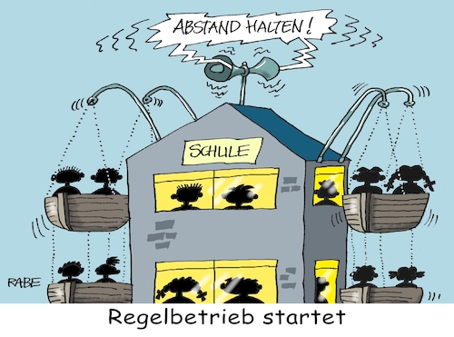 Cartoon: Geregeltes (medium) by RABE tagged virus,corona,pandemie,coronakrise,rabe,ralf,böhme,cartoon,karikatur,pressezeichnung,farbcartoon,tagescartoon,viren,virenschutz,mundschutz,desinfektion,föderal,föderalismus,ländersache,schule,schulstart,regelbetrieb,abstandsregeln,risiko,schüler,lehrer,schulbeginn,schulklassen,lockerungen,unterrichtsbeginn,virus,corona,pandemie,coronakrise,rabe,ralf,böhme,cartoon,karikatur,pressezeichnung,farbcartoon,tagescartoon,viren,virenschutz,mundschutz,desinfektion,föderal,föderalismus,ländersache,schule,schulstart,regelbetrieb,abstandsregeln,risiko,schüler,lehrer,schulbeginn,schulklassen,lockerungen,unterrichtsbeginn