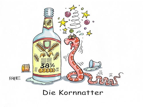 Cartoon: Getreideschnaps (medium) by RABE tagged korn,doppelkorn,alkohol,hochprozentiges,trunkenheit,besäufniss,schnaps,schnapsglas,rabe,ralf,böhme,cartoon,karikatur,pressezeichnung,farbcartoon,tagescartoon,schlange,reptil,krichtier,natter,schleiche,kornnatter,schlangenhaut,übelkeit,korn,doppelkorn,alkohol,hochprozentiges,trunkenheit,besäufniss,schnaps,schnapsglas,rabe,ralf,böhme,cartoon,karikatur,pressezeichnung,farbcartoon,tagescartoon,schlange,reptil,krichtier,natter,schleiche,kornnatter,schlangenhaut,übelkeit