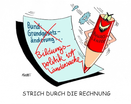 Cartoon: Grundgesetzänderung III (medium) by RABE tagged bildung,bildungspolitik,ländersache,digitalisierung,bund,grundgesetzänderung,rabe,ralf,böhme,cartoon,karikatur,pressezeichnung,farbcartoon,tagescartoon,lehrer,schüler,schultafel,märchenstunde,stift,strich,rechnung,rotstift,bildung,bildungspolitik,ländersache,digitalisierung,bund,grundgesetzänderung,rabe,ralf,böhme,cartoon,karikatur,pressezeichnung,farbcartoon,tagescartoon,lehrer,schüler,schultafel,märchenstunde,stift,strich,rechnung,rotstift