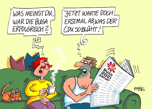 Cartoon: Guck mal was da blüht (medium) by RABE tagged bundestagswahl,wahlkampf,osten,ddr,ostbeauftragter,bundesregierung,recht,rabe,ralf,böhme,cartoon,karikatur,pressezeichnung,farbcartoon,tagescartoon,cdu,wahlplakat,laschet,lacher,lachnummer,sondierung,erneuerung,aufstellung,neuaufstellung,parteivorstand,fahrplan,ampel,jamaika,lindner,habeck,bundesgartenschau,erfurt,buga,blüher,blüte,erfolg,bundestagswahl,wahlkampf,osten,ddr,ostbeauftragter,bundesregierung,recht,rabe,ralf,böhme,cartoon,karikatur,pressezeichnung,farbcartoon,tagescartoon,cdu,wahlplakat,laschet,lacher,lachnummer,sondierung,erneuerung,aufstellung,neuaufstellung,parteivorstand,fahrplan,ampel,jamaika,lindner,habeck,bundesgartenschau,erfurt,buga,blüher,blüte,erfolg