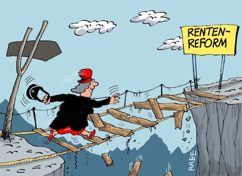 Cartoon: hängebrückenpartie (medium) by RABE tagged merz,union,kanzler,fritze,koalition,spd,klingbeil,bundesregierung,rabe,ralf,böhme,cartoon,karikatur,pressezeichnung,farbcartoon,tagescartoon,trump,putin,krisen,tv,nachrichten,waschmaschine,probe,probeabstimmung,ju,rebellen,rente,rentenreform,rentenpaket,schlucht,brücke,hängebrücke,absturz,merz,union,kanzler,fritze,koalition,spd,klingbeil,bundesregierung,rabe,ralf,böhme,cartoon,karikatur,pressezeichnung,farbcartoon,tagescartoon,trump,putin,krisen,tv,nachrichten,waschmaschine,probe,probeabstimmung,ju,rebellen,rente,rentenreform,rentenpaket,schlucht,brücke,hängebrücke,absturz