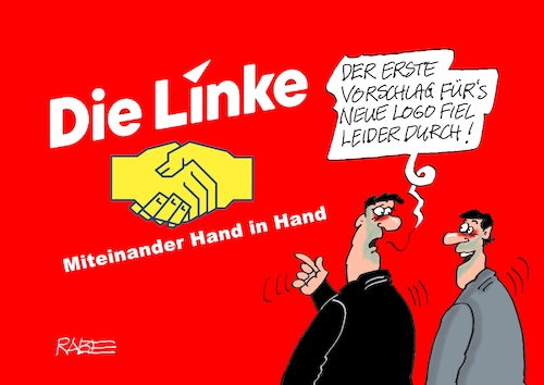 Cartoon: Hand in Hand (medium) by RABE tagged wagenknecht,sahra,linke,parteiengründung,verein,bsw,bündnis,abspaltung,rabe,ralf,böhme,cartoon,karikatur,pressezeichnung,farbcartoon,tagescartoon,tür,auflösung,fraktion,bundesparteitag,augsburg,sed,embleme,logo,neustart,hände,entwurf,schirdewan,hand,wagenknecht,sahra,linke,parteiengründung,verein,bsw,bündnis,abspaltung,rabe,ralf,böhme,cartoon,karikatur,pressezeichnung,farbcartoon,tagescartoon,tür,auflösung,fraktion,bundesparteitag,augsburg,sed,embleme,logo,neustart,hände,entwurf,schirdewan