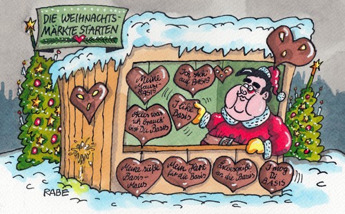 Cartoon: Herzlilein (medium) by RABE tagged gabriel,spd,sozialdemokraten,basis,basisbefragung,parteispitze,koalition,koalitionsvetrag,koalitionsgespräche,groko,regierung,regierungsbildung,cdu,csu,union,schwarzrot,merkel,seehofer,rabe,ralf,böhme,cartoon,karikatur,pressezeichnung,farbcartoon,weihnachten,weihnachtsfest,weihnachtsmarkt,weihnachtgebäck,lebkuchen,lebkuchenherzen,herzen,herzilein,verkaufsstand,verkaufsbude,weihnachtsbaum,gabriel,spd,sozialdemokraten,basis,basisbefragung,parteispitze,koalition,koalitionsvetrag,koalitionsgespräche,groko,regierung,regierungsbildung,cdu,csu,union,schwarzrot,merkel,seehofer,rabe,ralf,böhme,cartoon,karikatur,pressezeichnung,farbcartoon,weihnachten,weihnachtsfest,weihnachtsmarkt,weihnachtgebäck,lebkuchen,lebkuchenherzen,herzen,herzilein,verkaufsstand,verkaufsbude,weihnachtsbaum