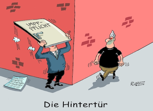 Cartoon: Hintertürgeschäft (medium) by RABE tagged corona,bundländerkonferenz,merkel,kanzleramt,lockerungen,stufenplan,öffnungen,lockdown,shutdown,baumärkte,impfdosen,rki,fallzahlen,inzidenzwert,spahn,impfzentren,impfreihenfolge,notbremse,hintertür,impfzwang,lohnfortzahlung,quarantäne,aluhut,querdenker,prepper,reichsbürger,türe,impfpflicht,ecke,eckenwitz,corona,bundländerkonferenz,merkel,kanzleramt,lockerungen,stufenplan,öffnungen,lockdown,shutdown,baumärkte,impfdosen,rki,fallzahlen,inzidenzwert,spahn,impfzentren,impfreihenfolge,notbremse,hintertür,impfzwang,lohnfortzahlung,quarantäne,aluhut,querdenker,prepper,reichsbürger,türe,impfpflicht,ecke,eckenwitz