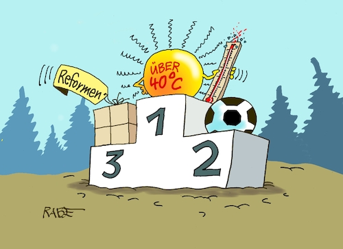 Cartoon: Hitzerekordhalter (medium) by RABE tagged fußball,nagelsmann,spieler,wm,kader,usa,ball,sport,tor,spielfeld,schiedsrichter,videobeweis,rabe,ralf,böhme,cartoon,karikatur,pressezeichnung,farbcartoon,tagescartoon,hund,bundesliga,ballaballa,reform,reformpaket,sieger,siegerehrung,siegerpodest,treppchen,hitze,sommer,hitzerekord,klimawandel,fußball,nagelsmann,spieler,wm,kader,usa,ball,sport,tor,spielfeld,schiedsrichter,videobeweis,rabe,ralf,böhme,cartoon,karikatur,pressezeichnung,farbcartoon,tagescartoon,hund,bundesliga,ballaballa,reform,reformpaket,sieger,siegerehrung,siegerpodest,treppchen,hitze,sommer,hitzerekord,klimawandel