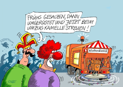 Cartoon: Kamellestreupflicht (medium) by RABE tagged karneval,fasching,narren,faschingsfeier,feier,karnevalsfeier,kostüm,kostümball,umzug,rabe,ralf,böhme,cartoon,karikatur,pressezeichnung,farbcartoon,tagescartoon,prunksitzung,rosenmontag,rosenmontagszug,motivwagen,clown,verkleidung,pappnase,maskenball,sitzung,bütt,büttenrede,kamelle,karneval,fasching,narren,faschingsfeier,feier,karnevalsfeier,kostüm,kostümball,umzug,rabe,ralf,böhme,cartoon,karikatur,pressezeichnung,farbcartoon,tagescartoon,prunksitzung,rosenmontag,rosenmontagszug,motivwagen,clown,verkleidung,pappnase,maskenball,sitzung,bütt,büttenrede,kamelle